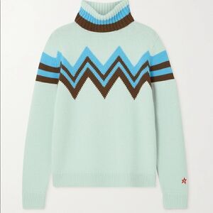 PERFECT MOMENT Alpine intarsia merino wool turtleneck sweater NEW WITH TAGS XS